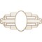 Ekena Millwork Elizabeth Wood Fretwork Pierced Ceiling Medallion, Red Oak, 36"W x 18"H x 9 7/8"IW x 17"IH x 3/8"T CMWP36X18X0375EBRO - alternate 1